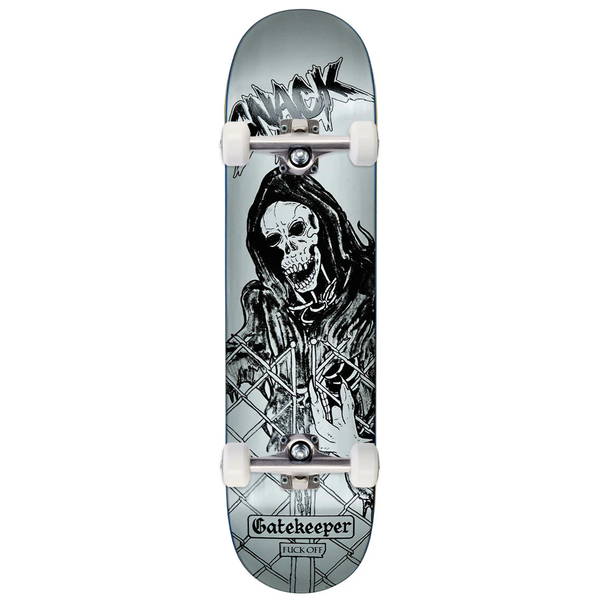 Snack Gatekeeper Skateboard Complete - Silver - 8.10"