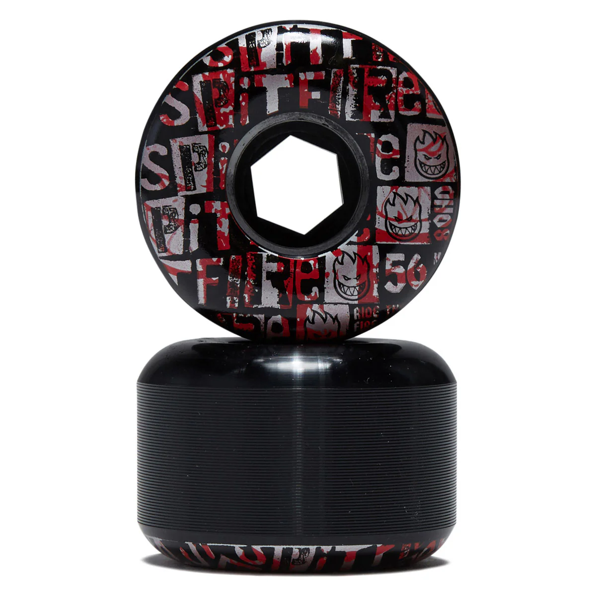 Spitfire 80HD Team Ransom Radial Full Skateboard Wheels - Black - 56mm - Image 2
