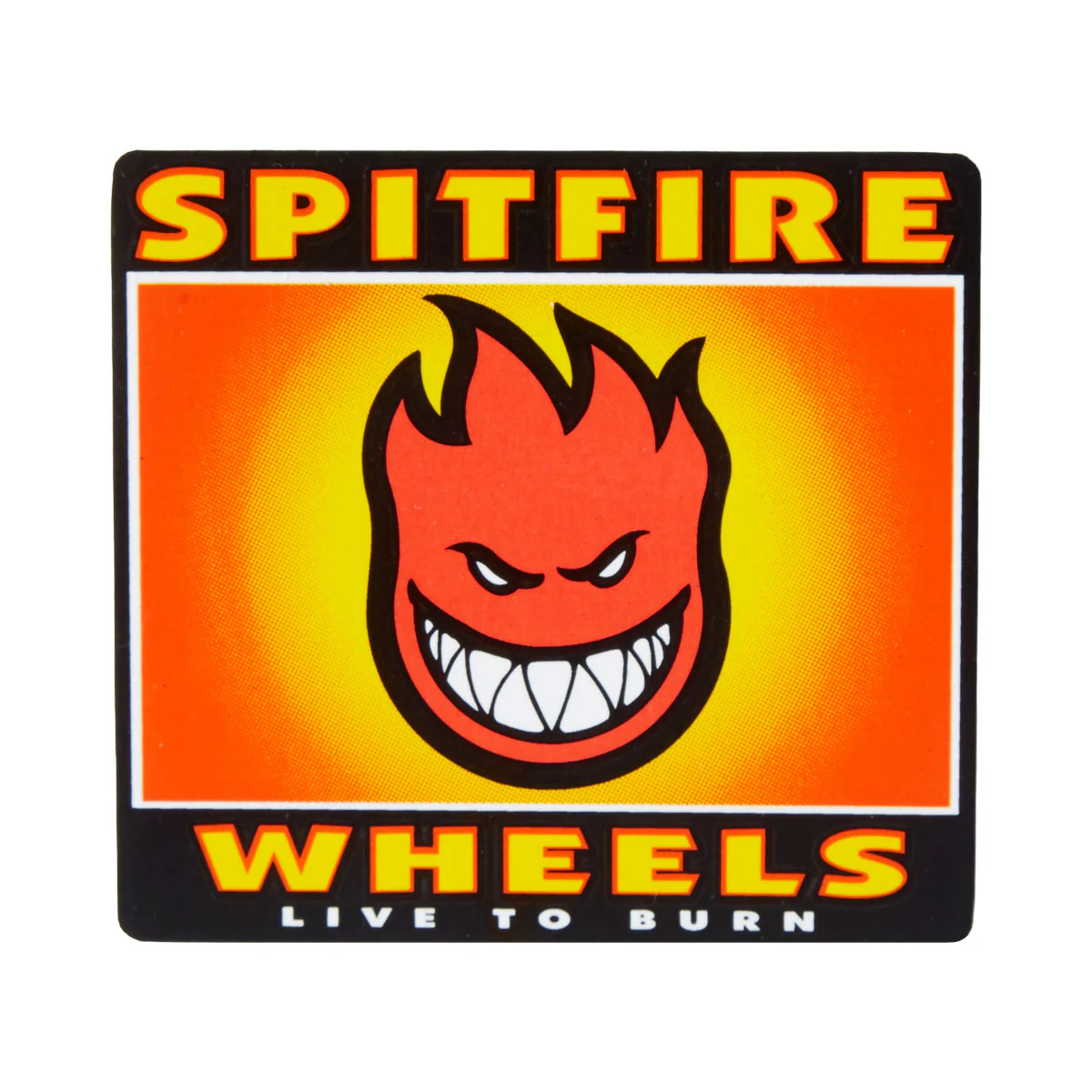 Spitfire Bighead Box SM Sticker - Black