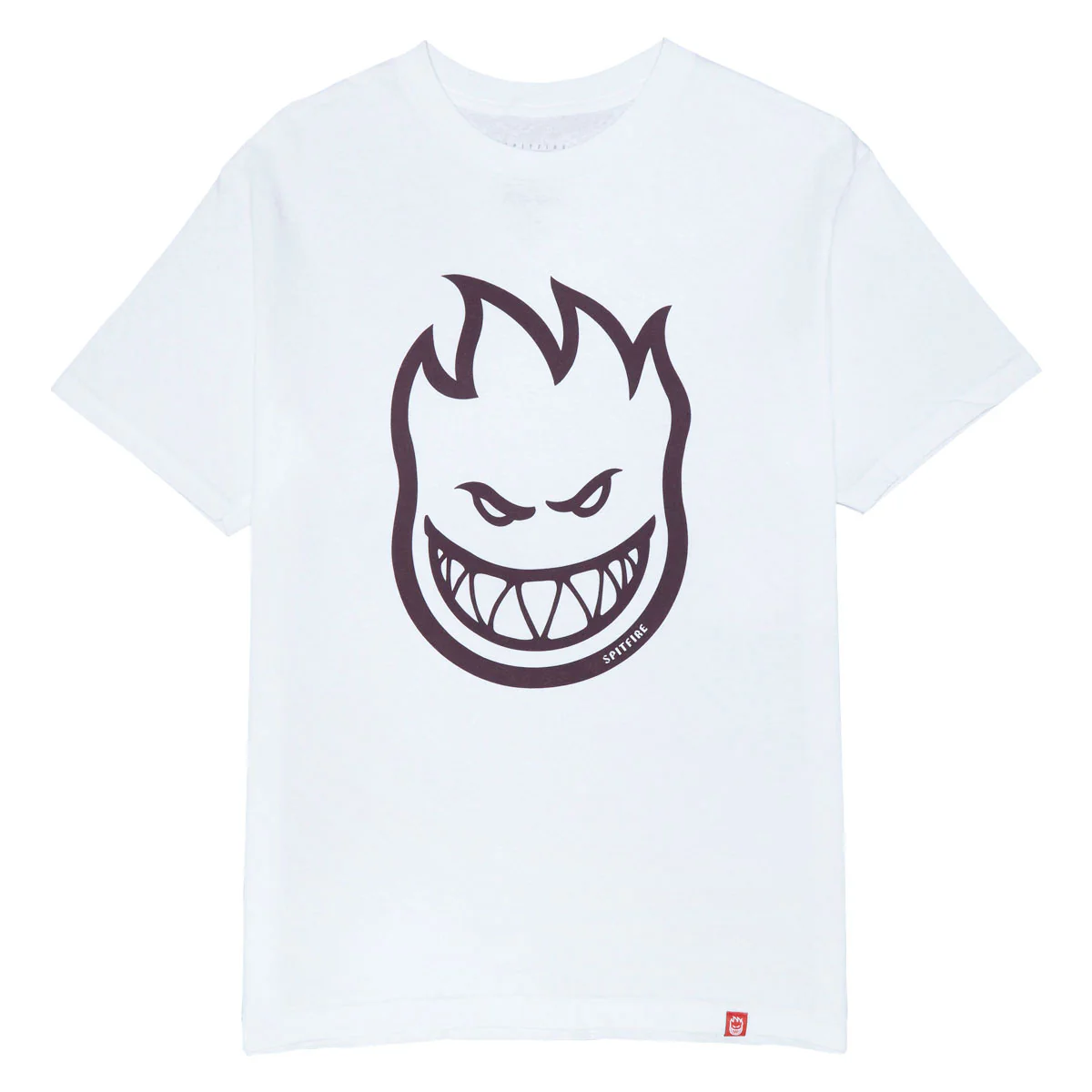 Spitfire Bighead T-Shirt - White/Dark Red