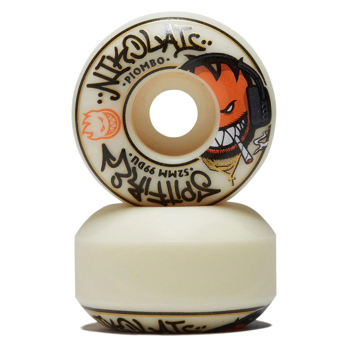 Spitfire F4 99 Nikolai Pro Edition Classic Skateboard Wheels - Natural - 52mm - Image 2