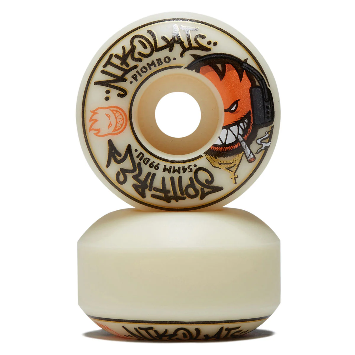 Spitfire F4 99 Nikolai Pro Edition Classic Skateboard Wheels - Natural - 54mm - Image 2