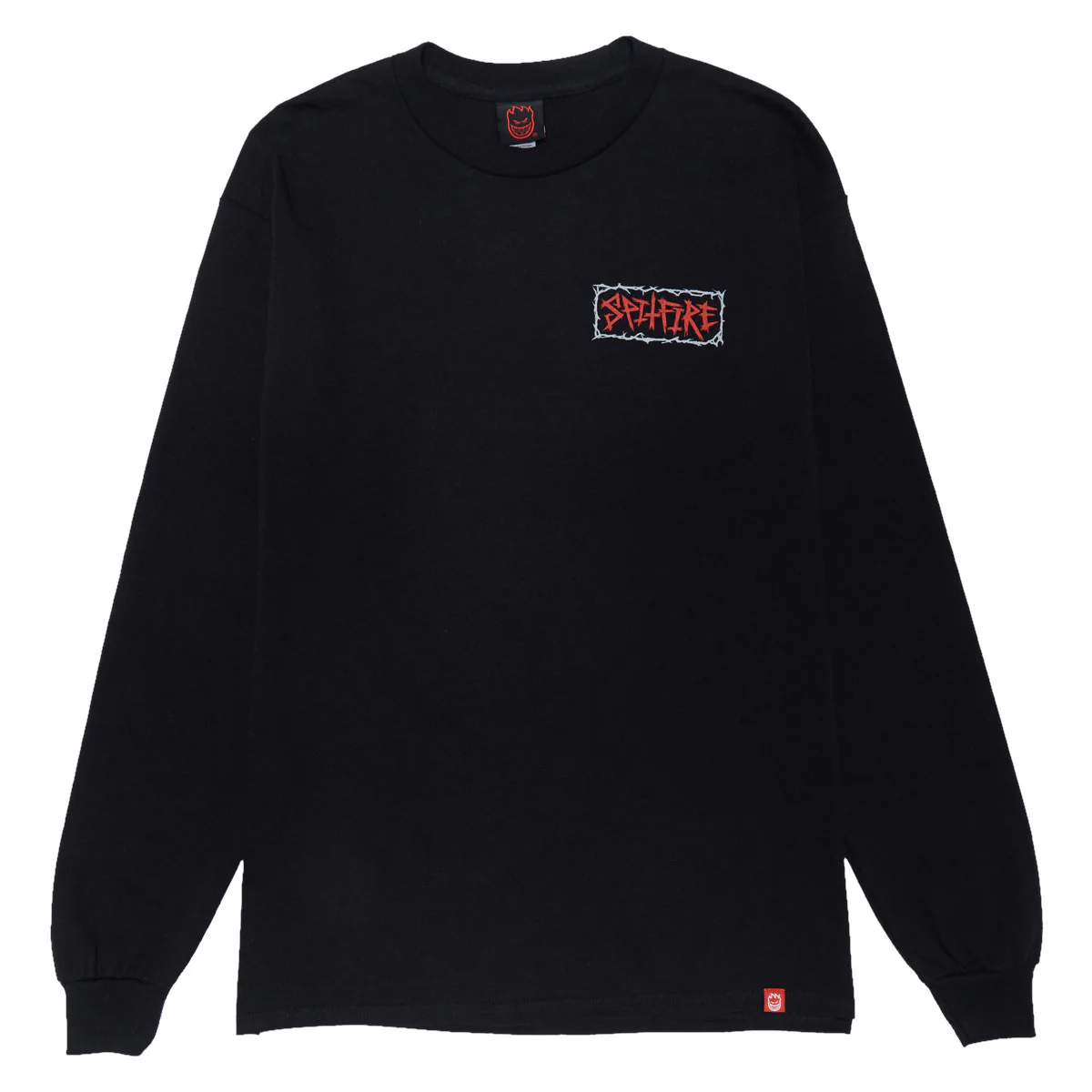 Spitfire Gas Mask Long Sleeve T-Shirt - Black/Multi Color - Image 2