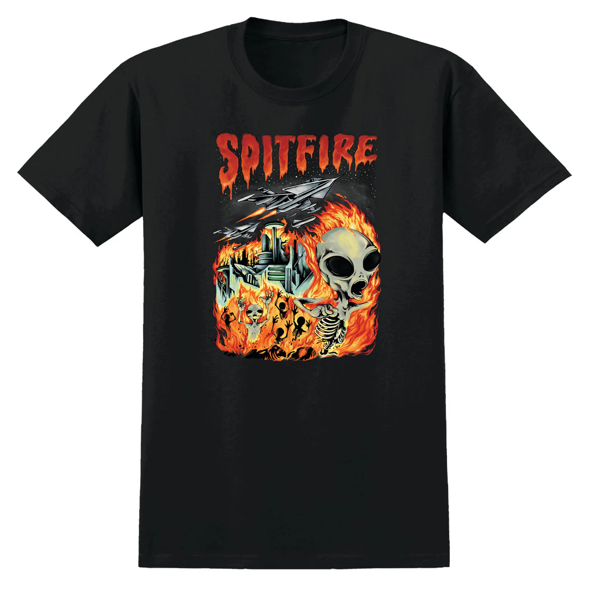 Spitfire Invasion T-Shirt - Black