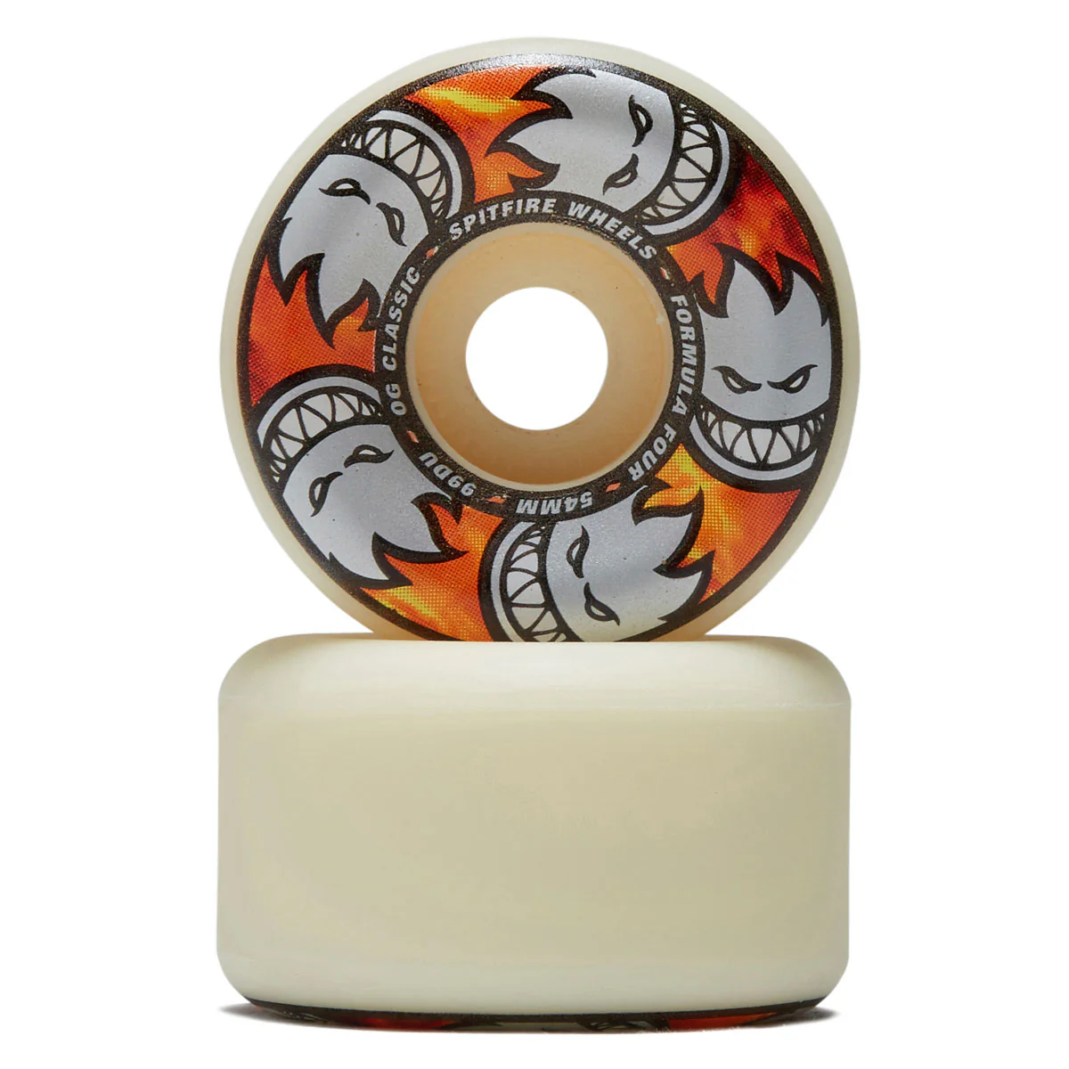 Spitfire Team Multiball F4 99d OG Classic Skateboard Wheels - Natural - 54mm - Image 2