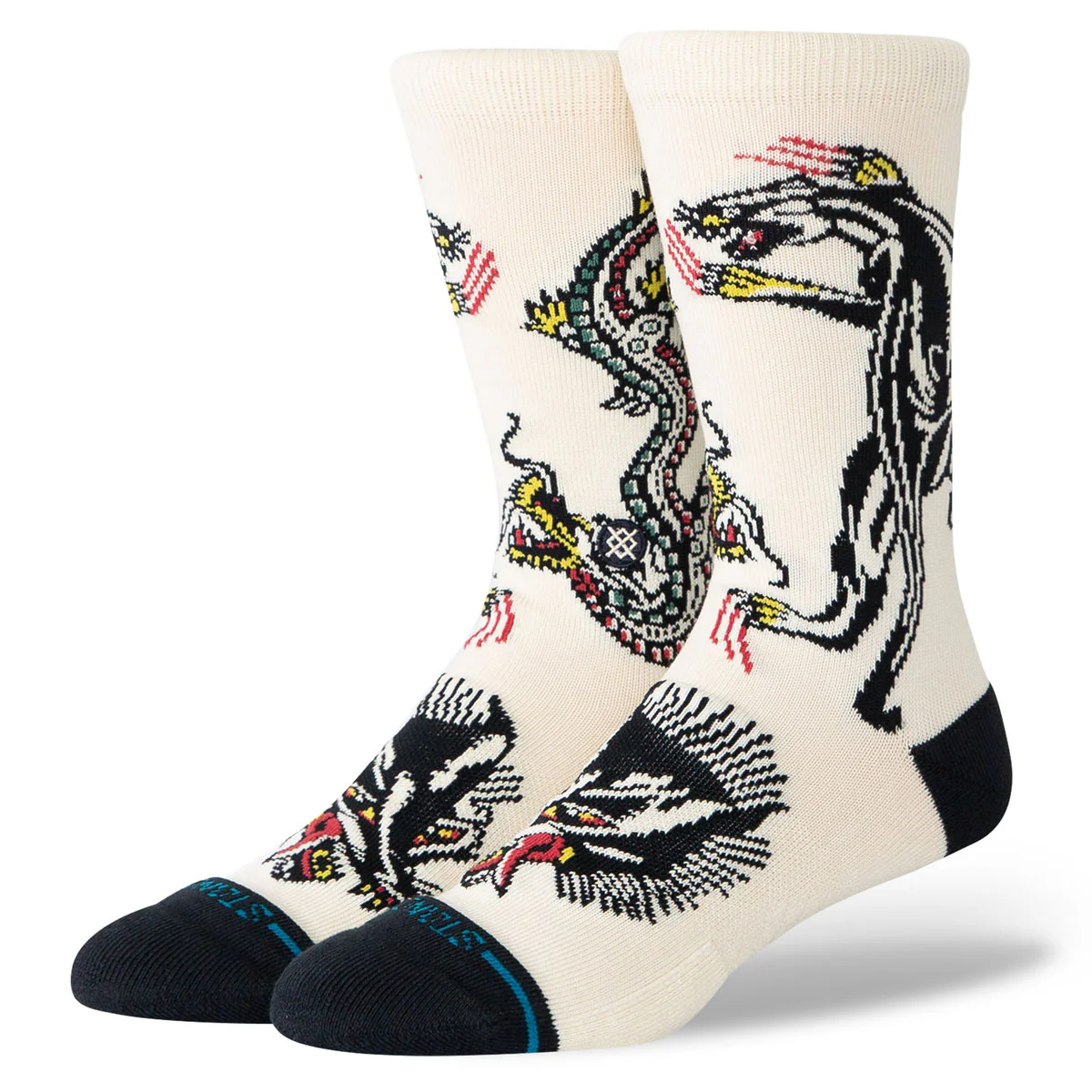 Stance Battle Crew Socks - Cream