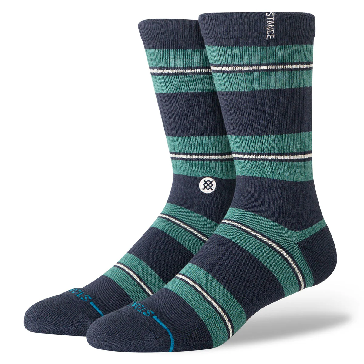 Stance Caesar Stripe Crew Socks - Green