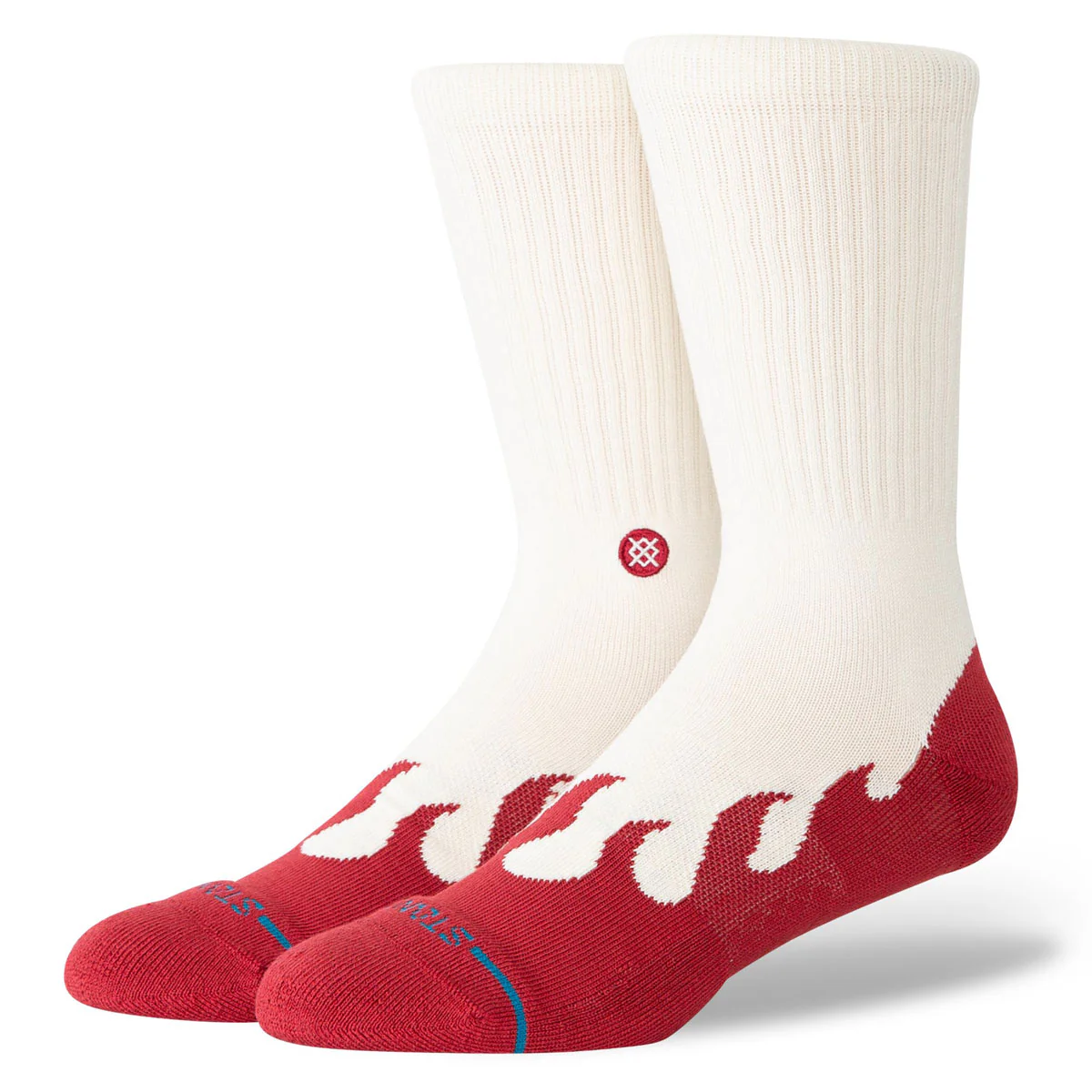 Stance Heating Up Crew Socks - Red