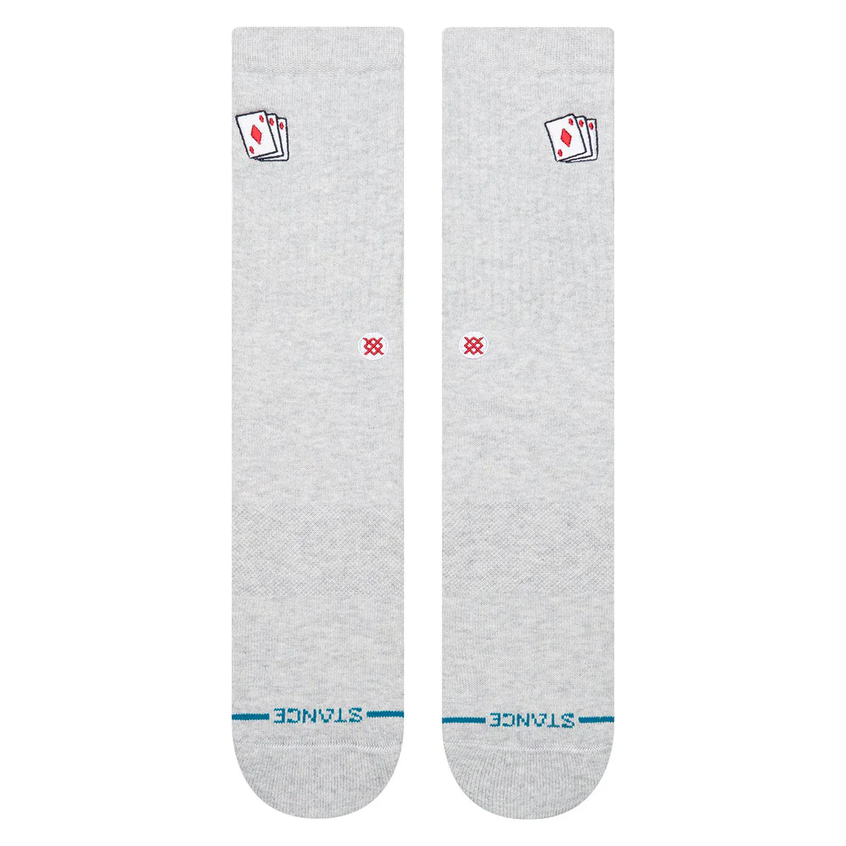 Stance Hit Me Crew Socks - Heather Grey - Image 2