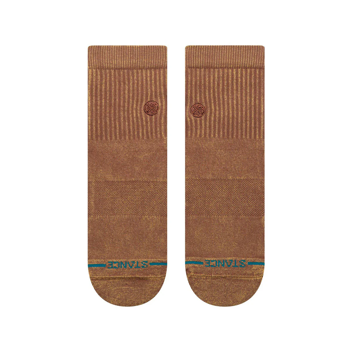 Stance Icon Washed Quarter Socks - Brown - Image 2