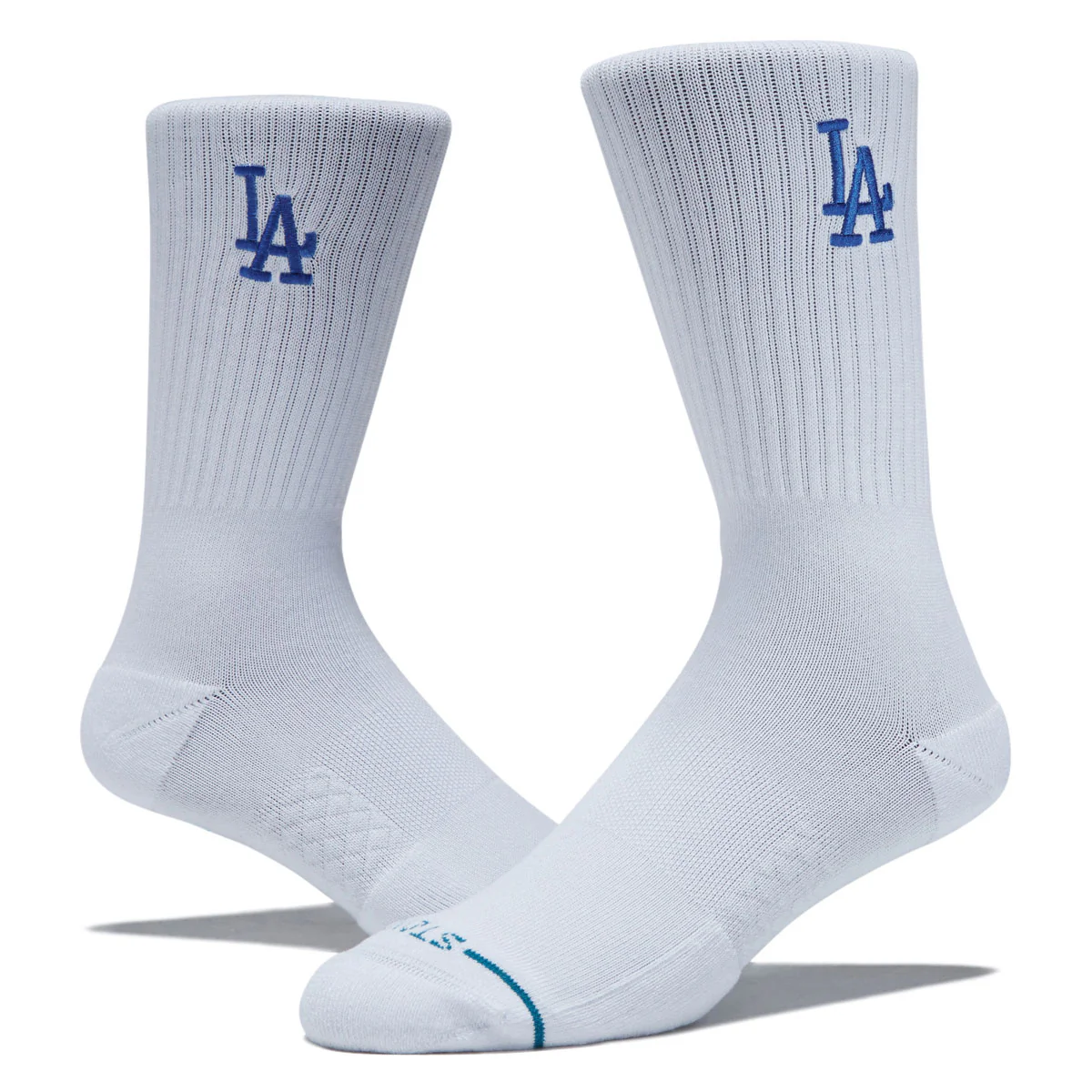 Stance LA Dodgers Crest Socks - White - Image 2