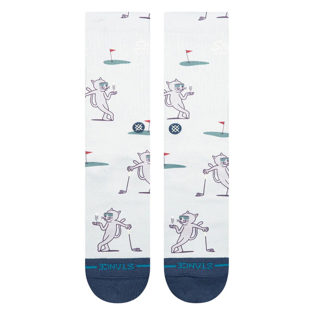 Stance Players Club Crew Socks - Green - Image 2