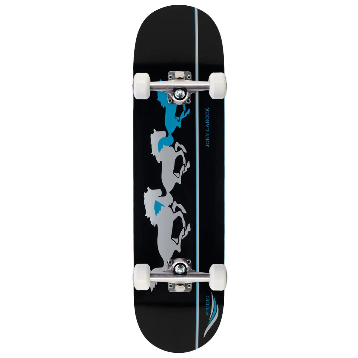 Studio Larock Mustangs Skateboard Complete - Black - 8.25"
