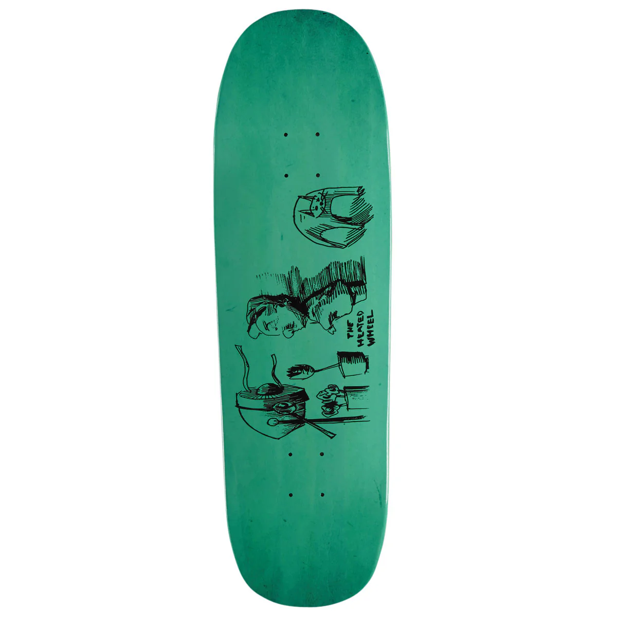 The Heated Wheel Mid July Skateboard Deck - 9.25"