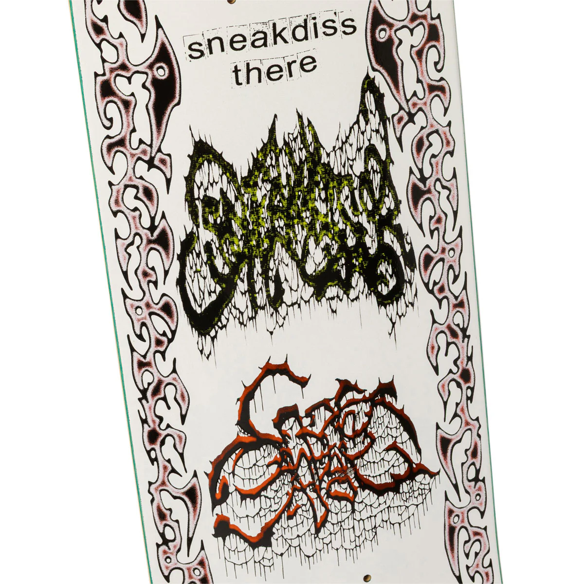 There Team Sneakdiss Battle Ship Skateboard Deck - White - 8.50" - Image 3
