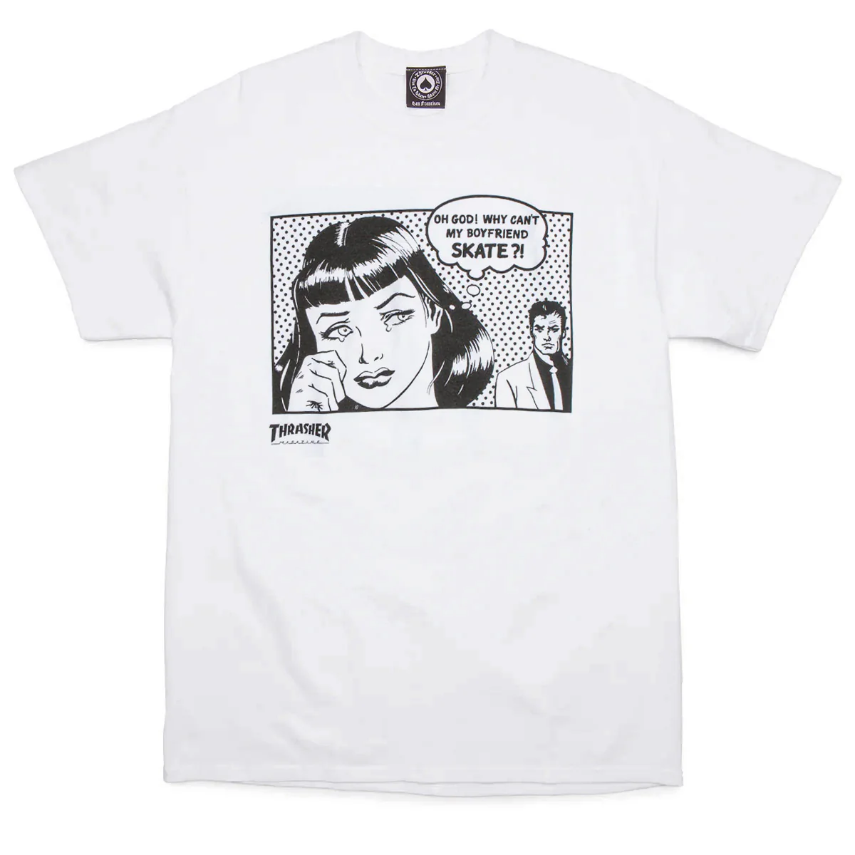 Thrasher Boyfriend T-Shirt - White