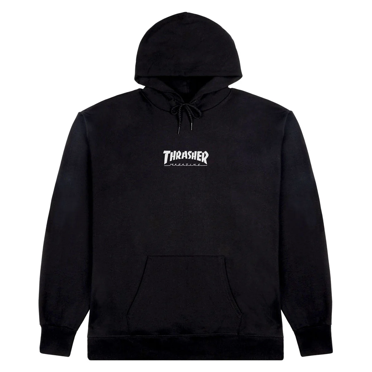 Thrasher Embroidered Mag Logo Hoodie - Black