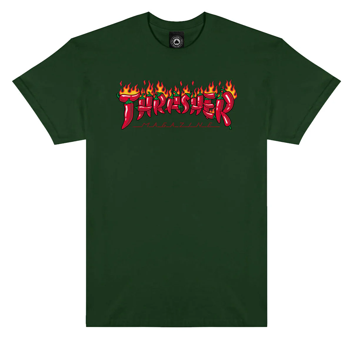 Thrasher Fuego T-Shirt - Forest Green