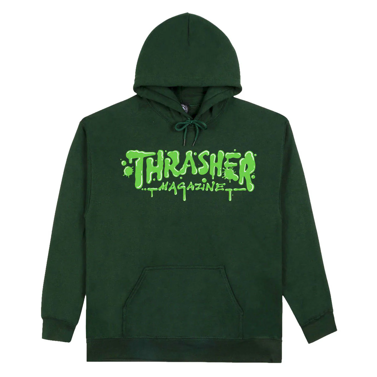 Thrasher Wet Paint Hoodie - Forest Green