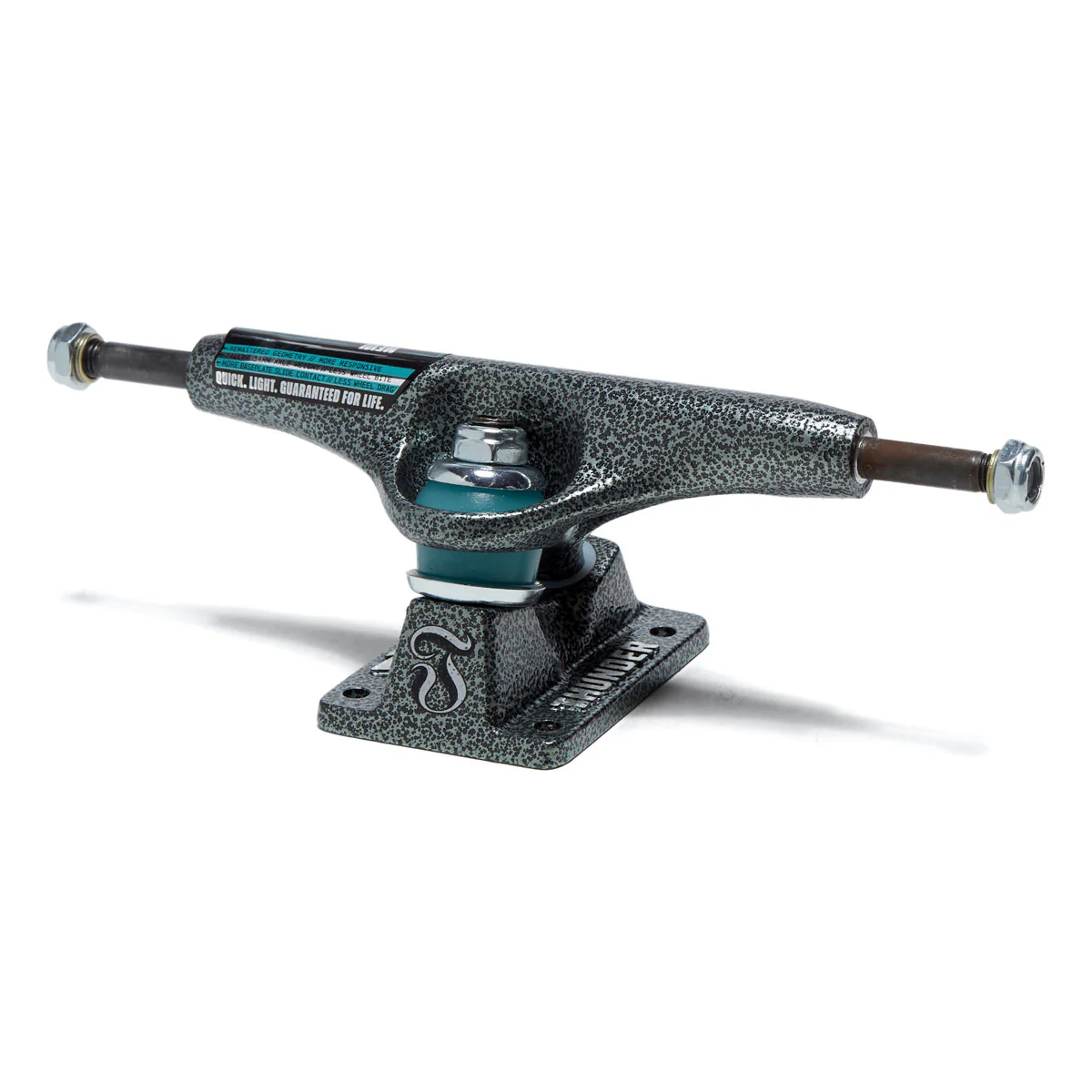Thunder Team T-II Leviathan Skateboard Trucks - Black/Teal - 147mm - Image 2