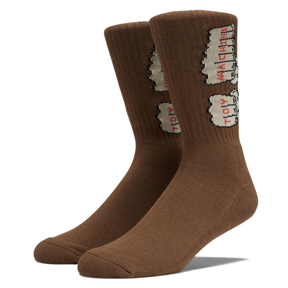 Toy Machine Fists Socks - Brown