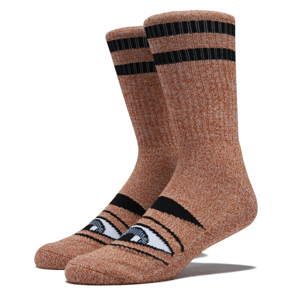 Toy Machine Heather Sect Eye Socks - Heather Brown