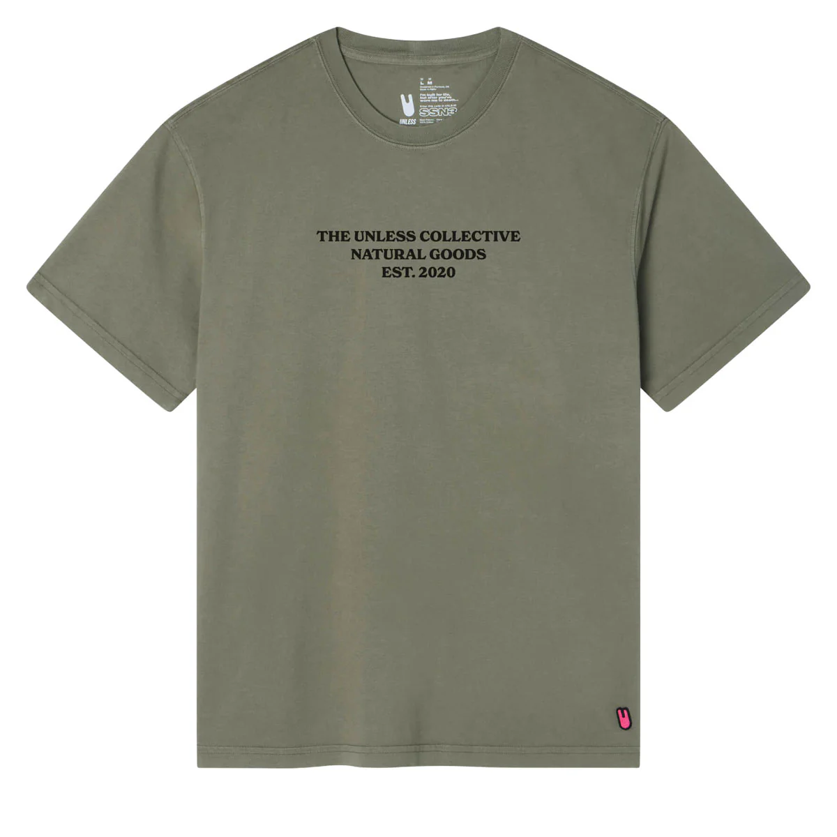 Unless Natural Goods T-Shirt - Olive Washed