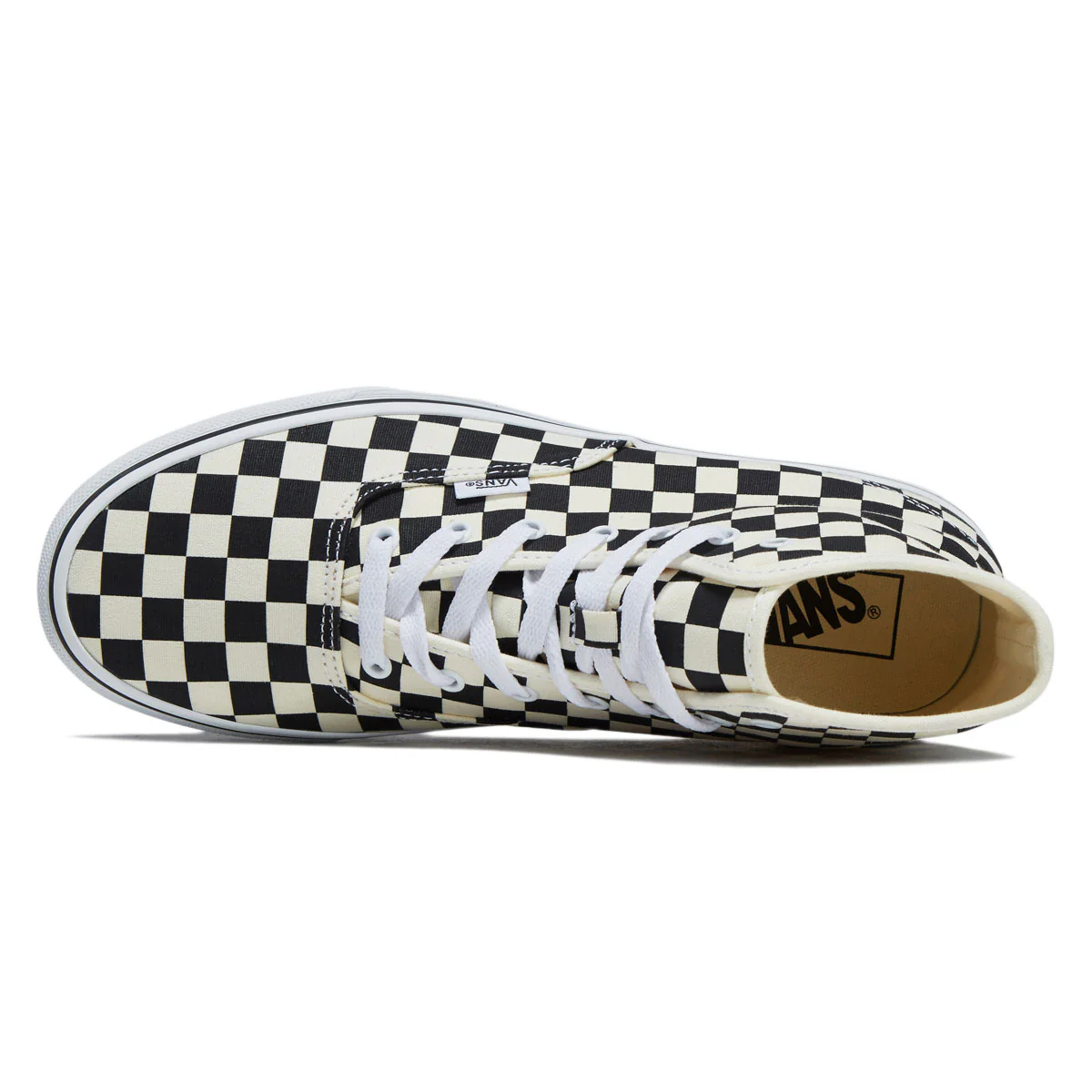 Vans Authentic Hi 2.0 Shoes - Checkerboard Black/True White - Image 3