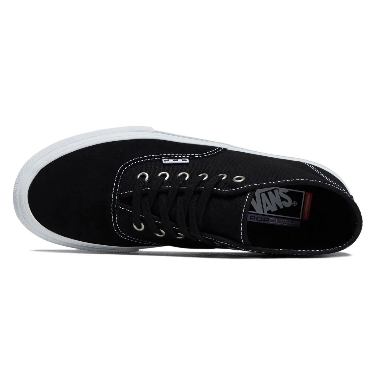 Vans Skate Authentic Mid Shoes - Black/White - Image 3