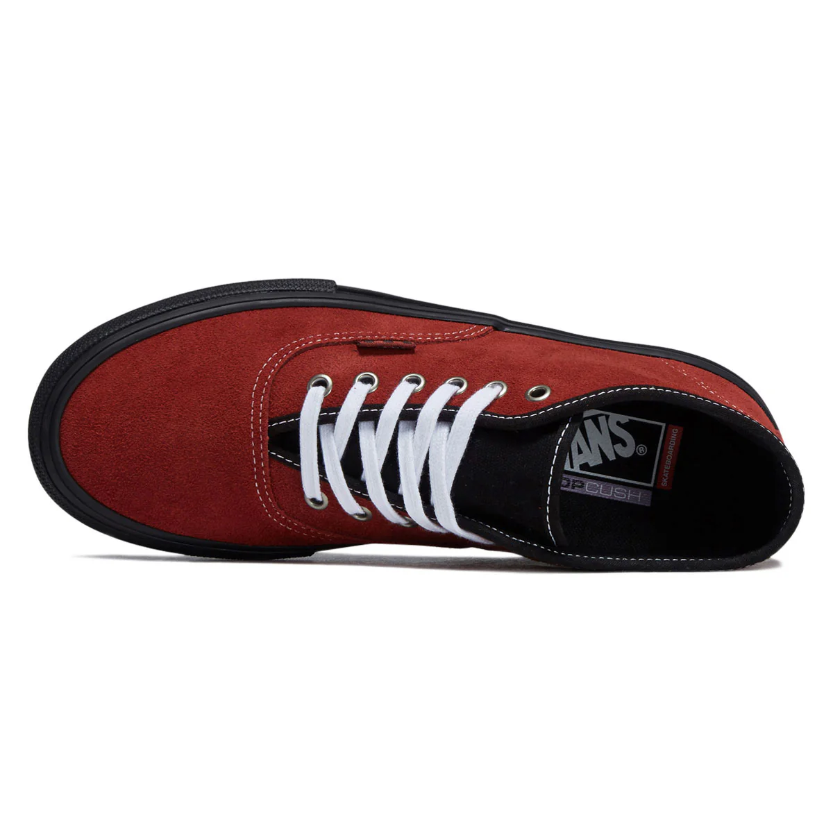Vans Skate Authentic Mid Shoes - Poppy Ember Red - Image 3