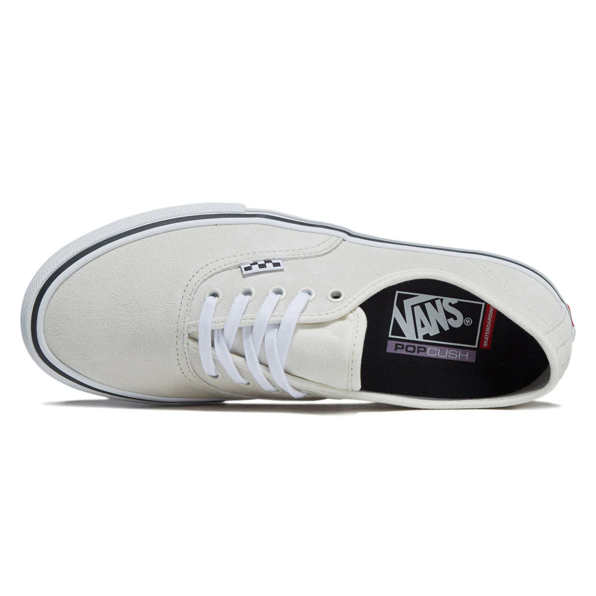 Vans Skate Authentic Shoes - White/Gunmetal - Image 3