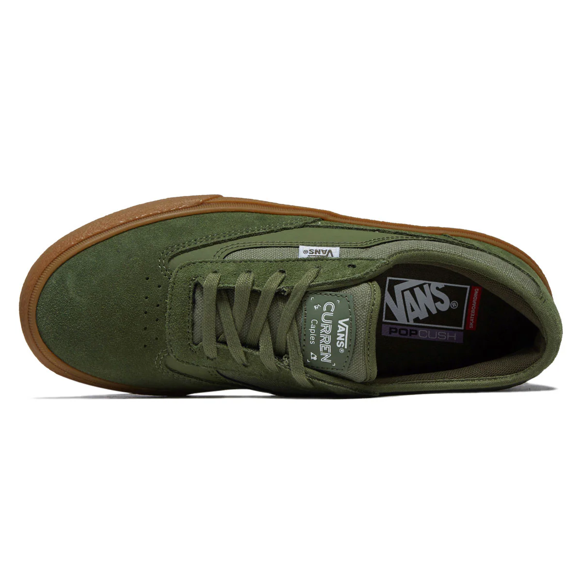 Vans Skate Curren Caples Shoes - Crepe Green/Gum - Image 3