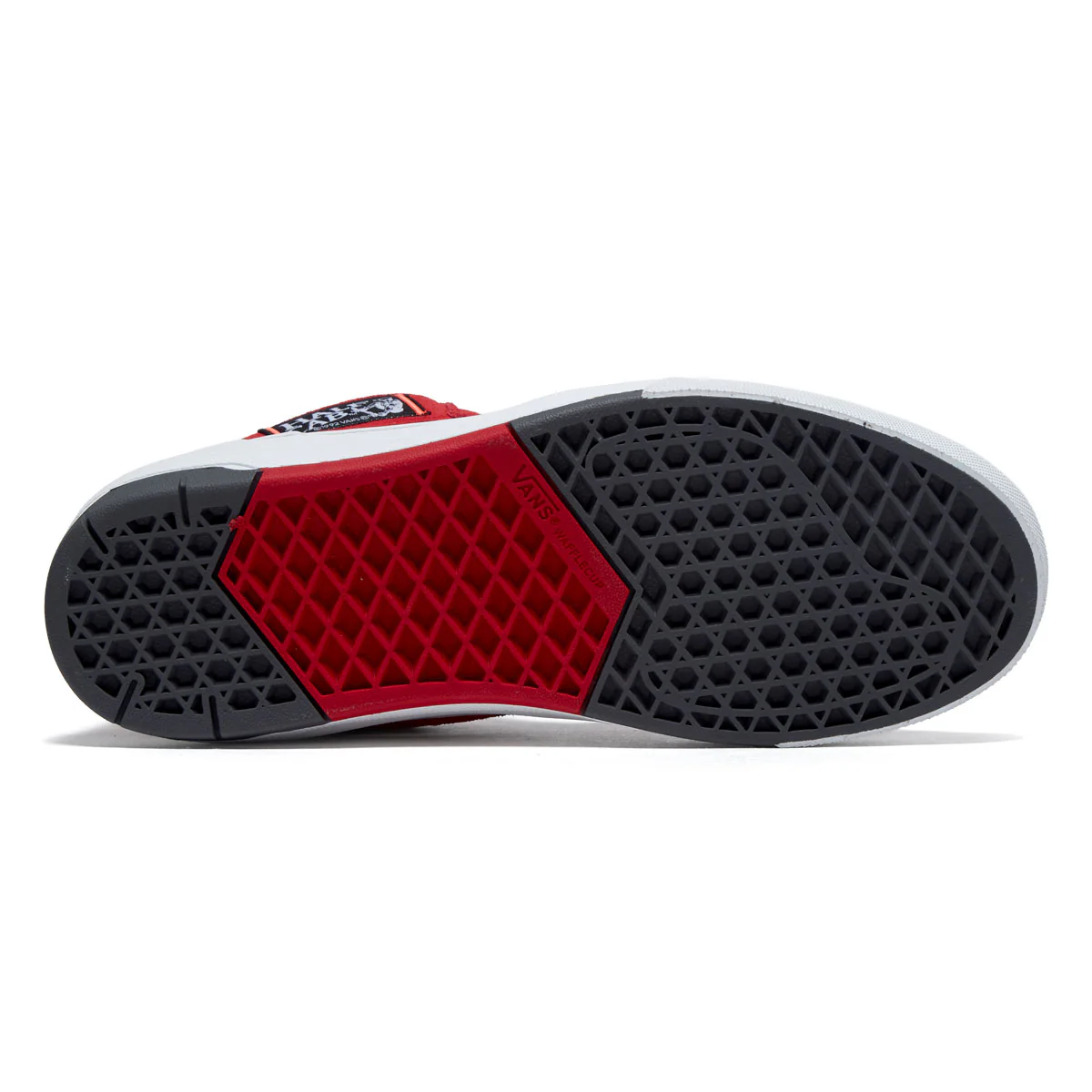 Vans Skate Half Cab Wafflecup Shoes - Red/Black/Grey - Image 4
