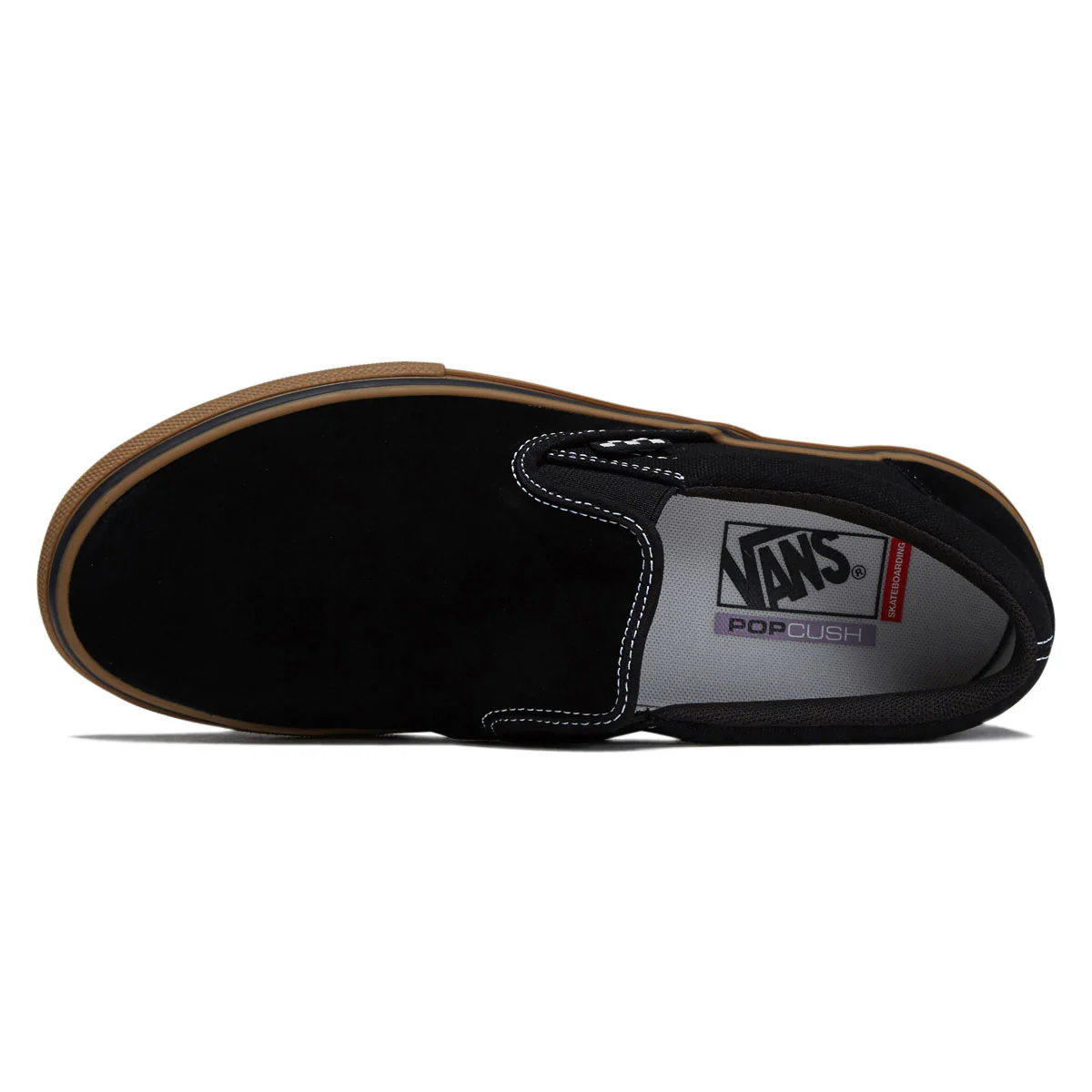 Vans Skate Slip-On Shoes - Black/Gum/White - Image 3