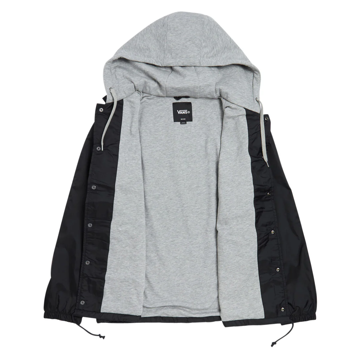 Vans Torrey Hooded Coaches Jacket - Black - Image 3