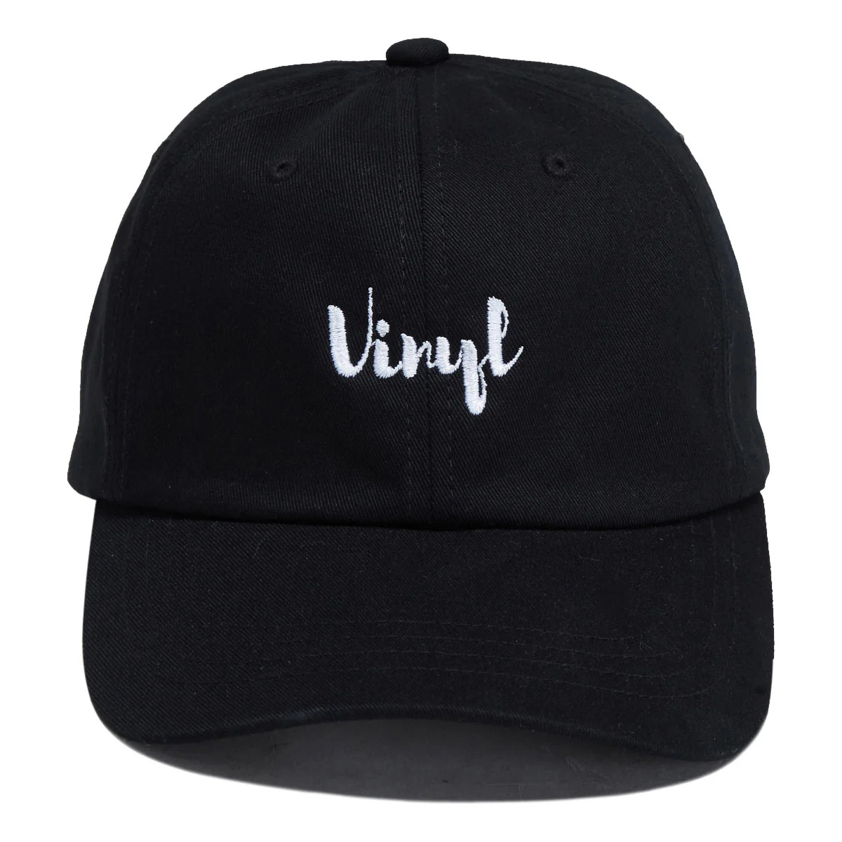 Vinyl Cursive Dad Hat - Black - Image 2