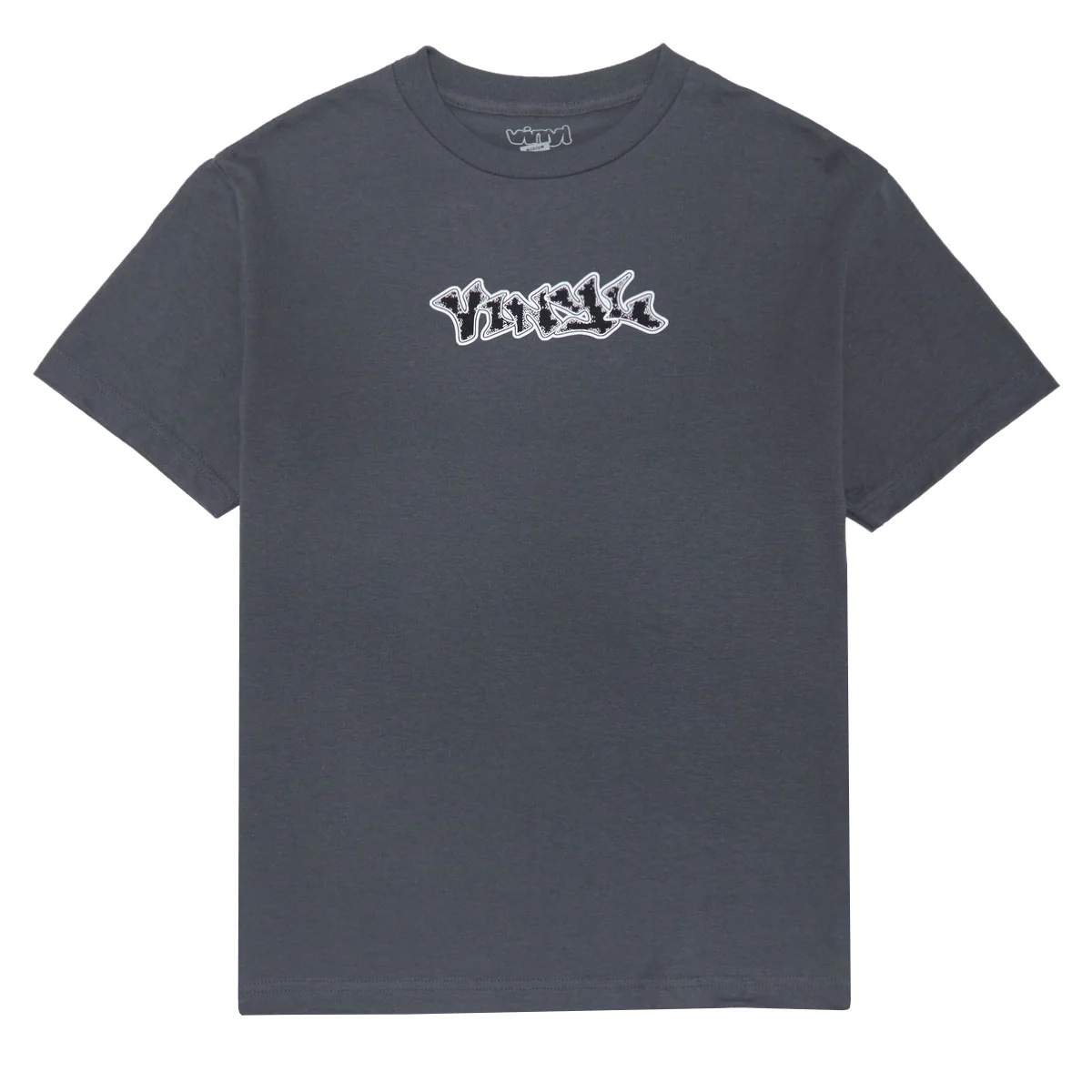 Vinyl Graffiti Logo T-Shirt - Charcoal Grey