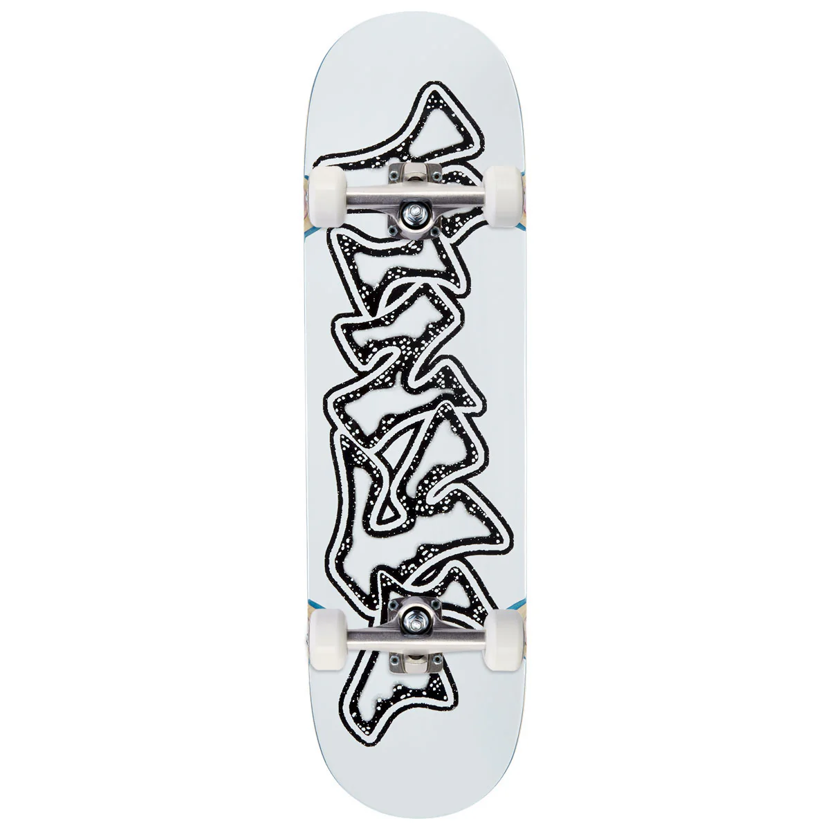 Vinyl Graffiti Logo Wheel Wells Skateboard Complete - 8.50"