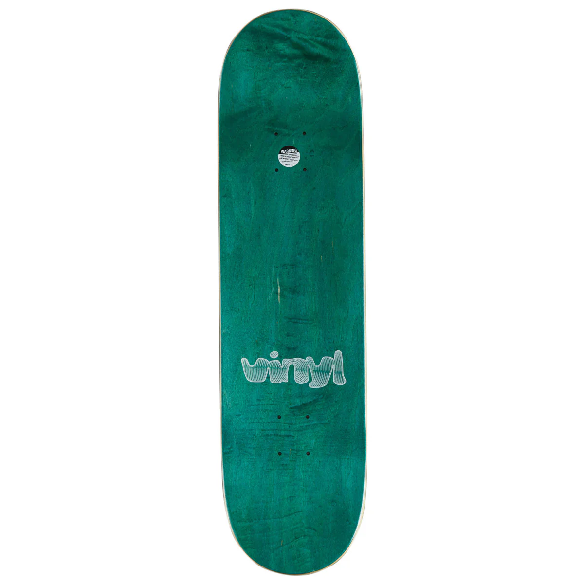 Vinyl Spiral Skateboard Deck - Blue Marble - 8.25" - Image 2