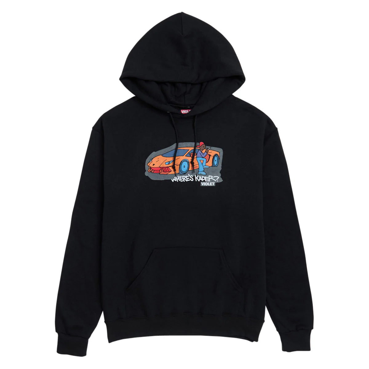 Violet Where's Kader? Hoodie - Black