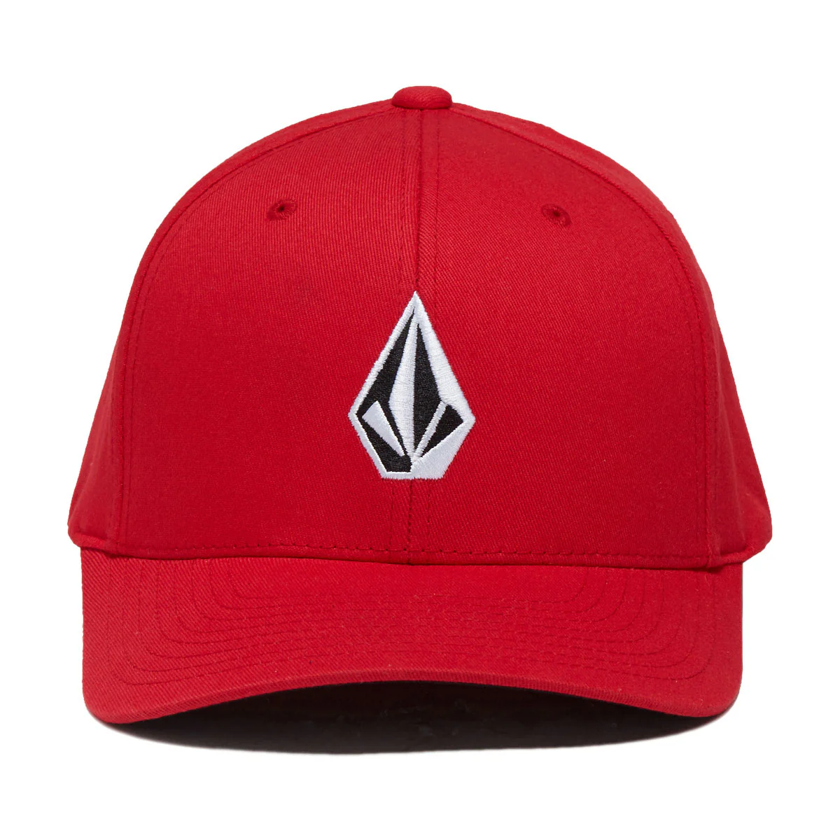 Volcom Full Stone Flexfit Hat - Ribbon Red - Image 2