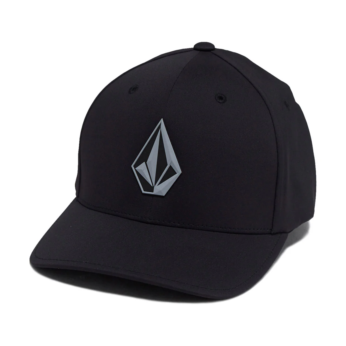 Volcom Stone Tech Flexfit Delta Hat - Black 2025