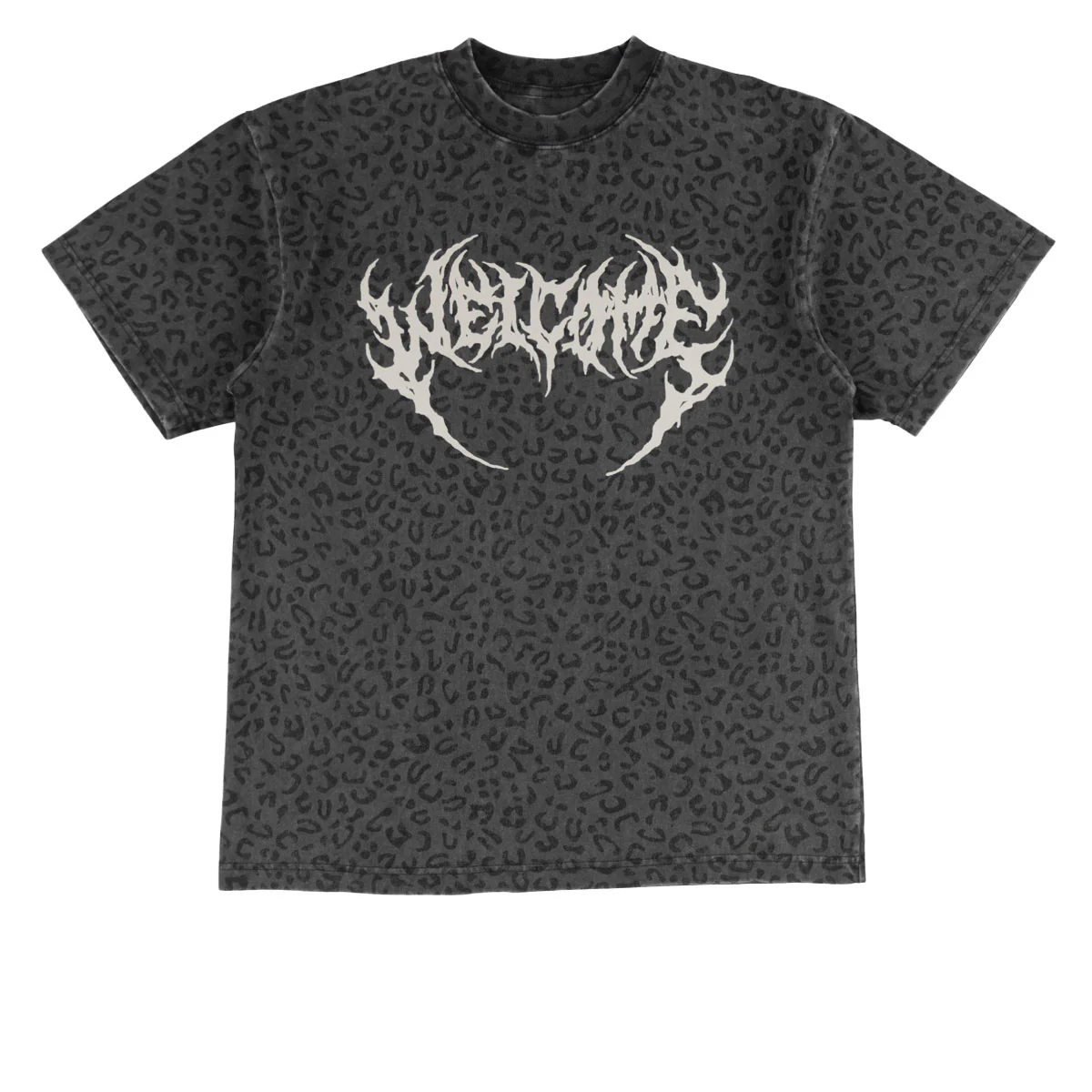Welcome Fang T-Shirt - Vintage Black/Leopard