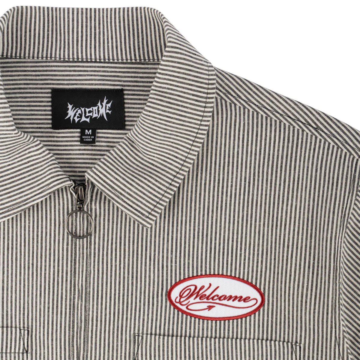Welcome Garage Oxford Shirt - Black/Grey - Image 3
