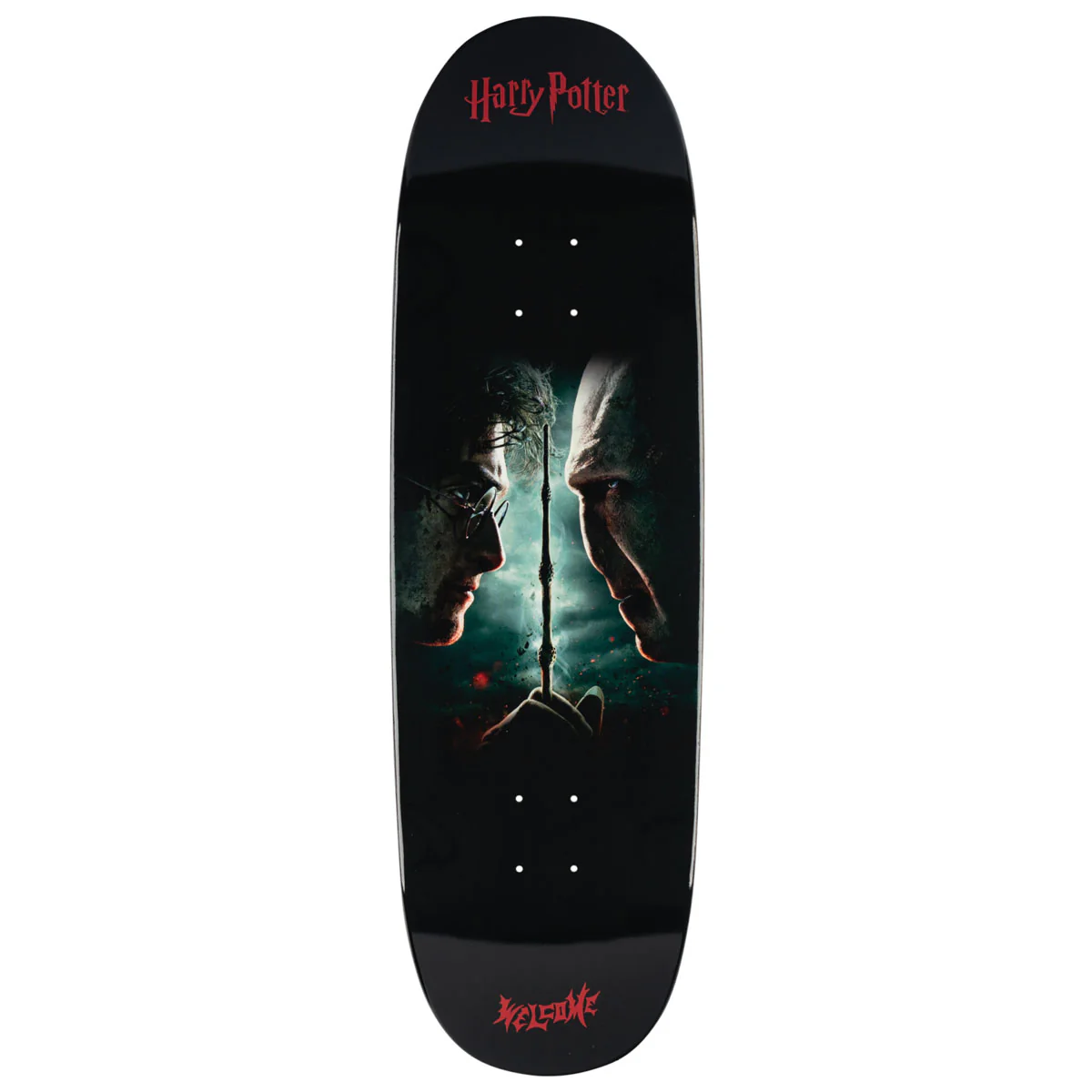 Welcome x Harry Potter Finale On A Boline 2.0 Skateboard Deck - Black Dip - 9.50"