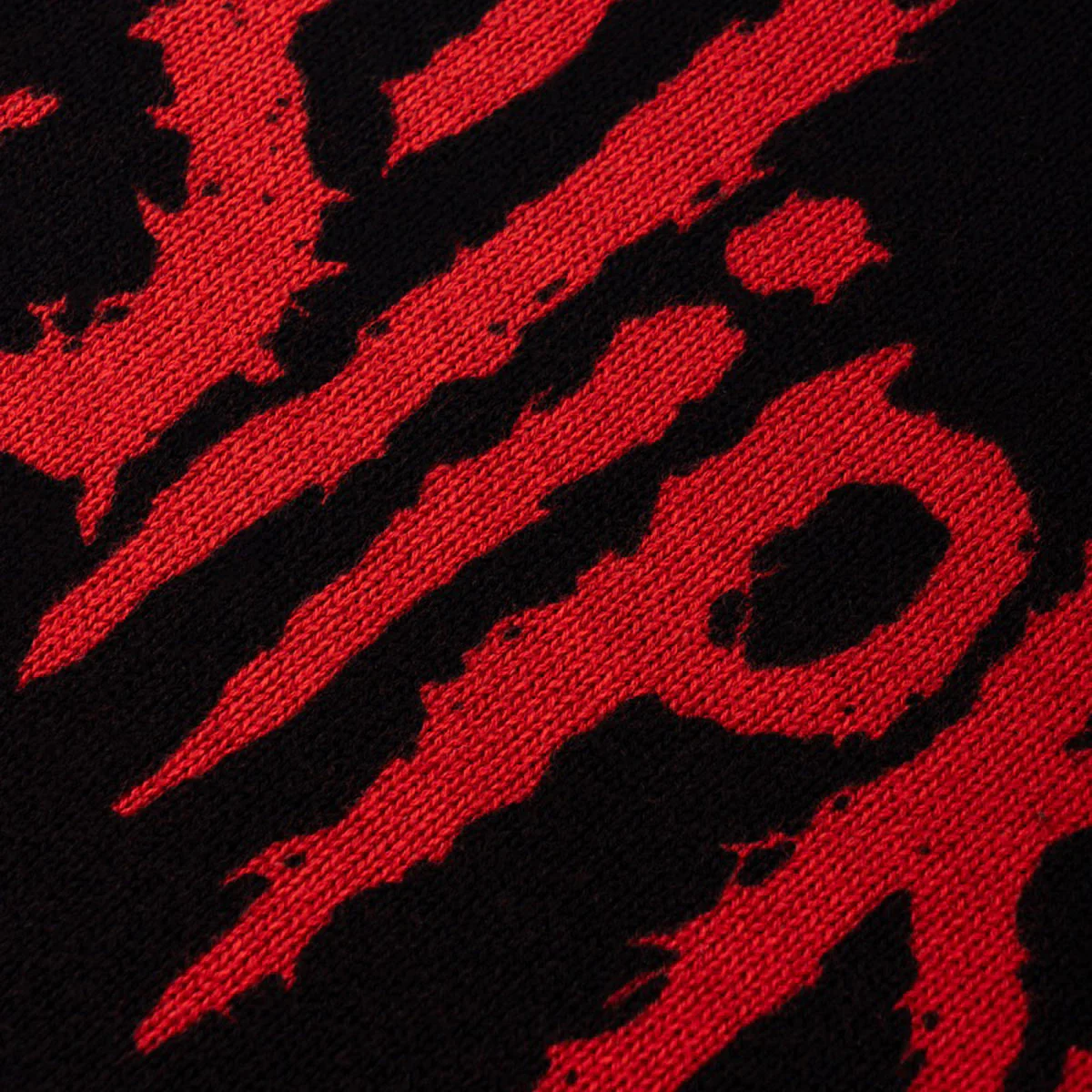 Welcome x Slipknot Overprint Sweater - Black/Red - Image 3