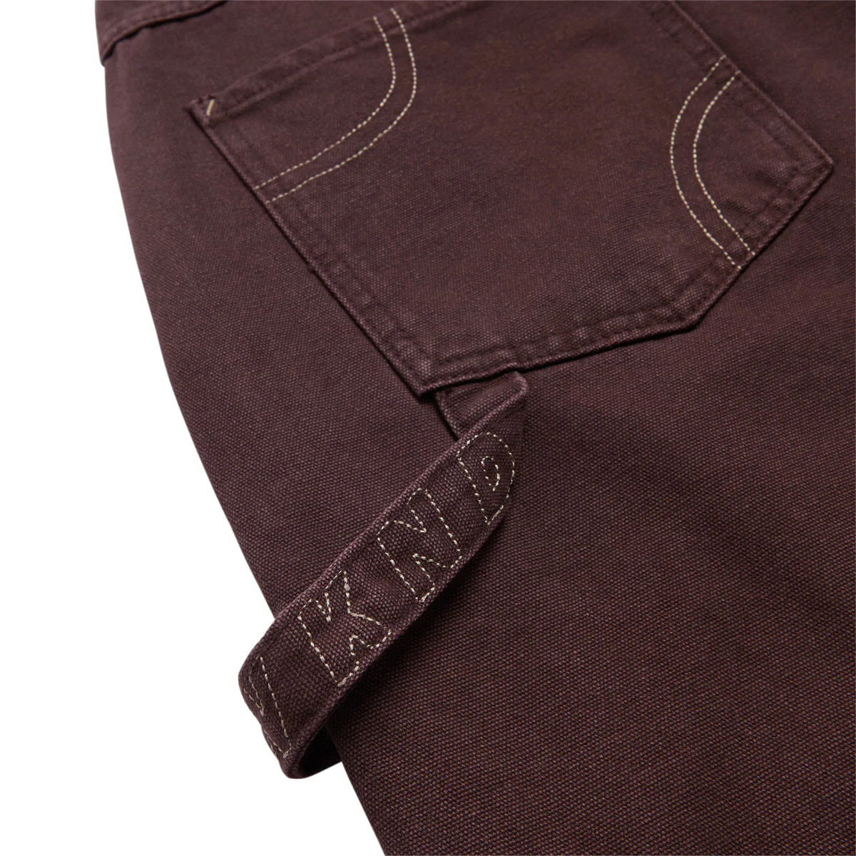 WKND Damn Near Carpenter Single Knee Canvas Pants - Brown - Image 5