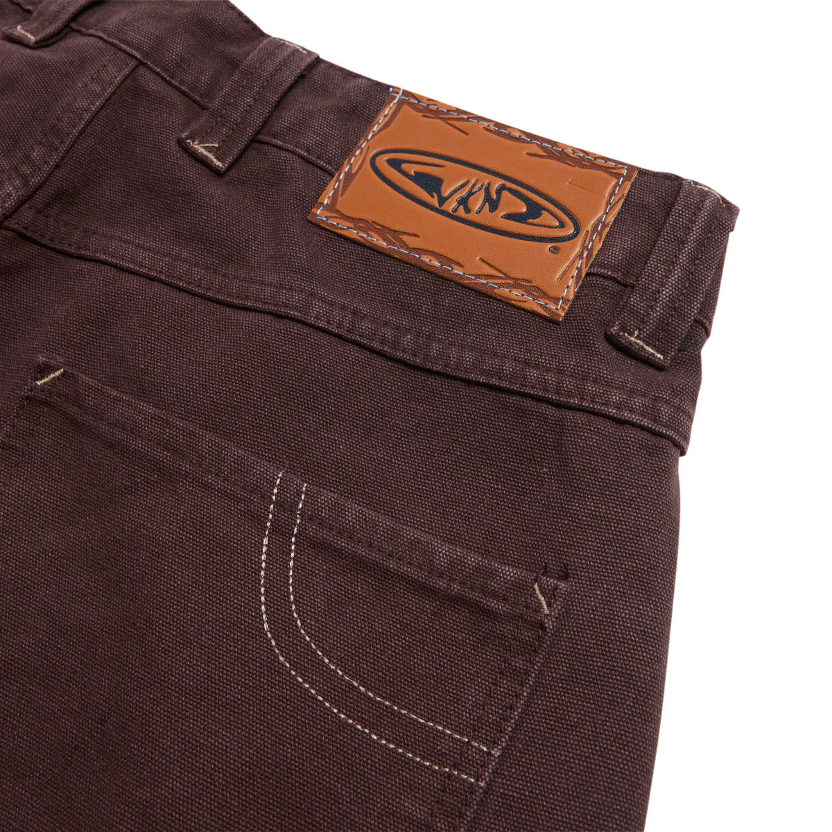 WKND Damn Near Carpenter Single Knee Canvas Pants - Brown - Image 6