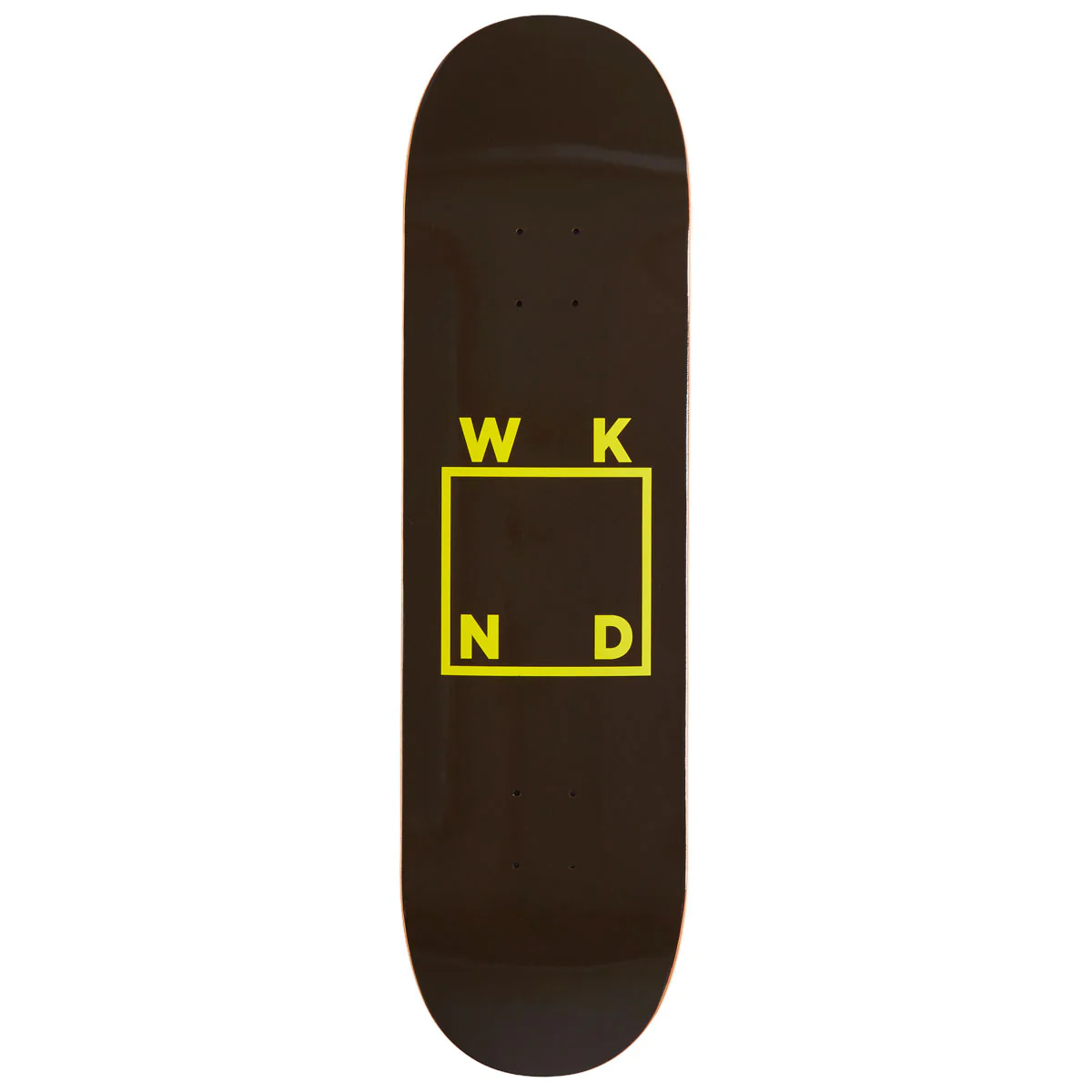 WKND Logo MC Skateboard Deck - Brown/Yellow - 8.50"