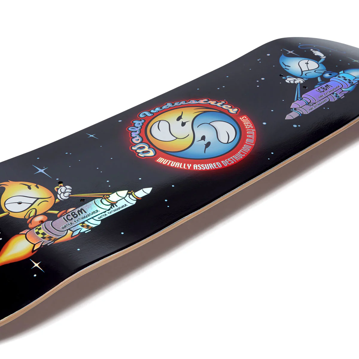 World Industries Battle 2000 Skateboard Deck - Black/Holo - Image 3
